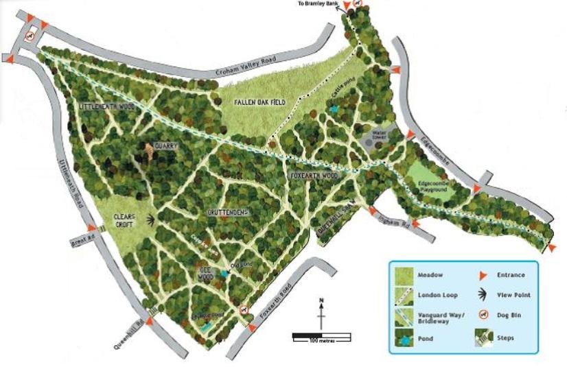Map woods
